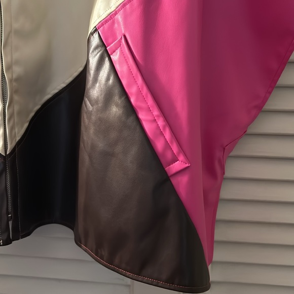 NWOT - Anthropology Vegan Leather Poncho - Picture 2 of 5